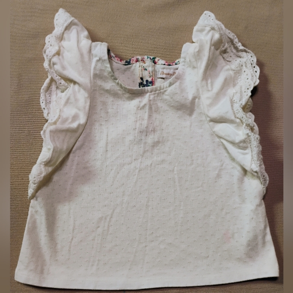 TOMMY BAHAMA sz 6 GIRLS SHIRT- white